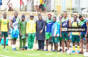 Olayiwola Dangles N.1million Naira On Hammola FC At Optima Energy Gold Cup