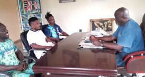 Super Eagles Winger, Anayo Iwuala Pay Courtesy Visit To Ughelli North Local Government Chairman