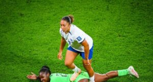 Passion And Determination On Display: Michelle Alozie Shines In Super Falcons’ Epic Clash Against England