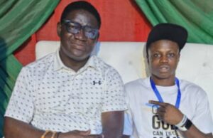 PHOTO: Newly Crowned Champion, Omole Dolapo Flanked By The DG LSSC, Gafaar