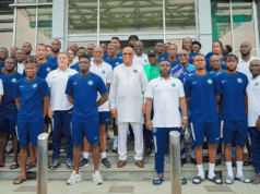 Akwa Ibom State Governor Welcomes Super Eagles Ahead of AFCON Qualifier
