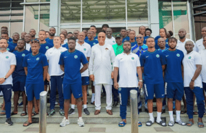 Akwa Ibom State Governor Welcomes Super Eagles Ahead of AFCON Qualifier