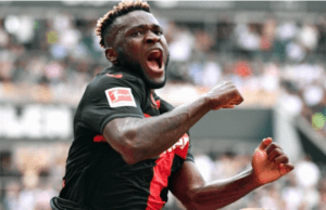 Victor Boniface Outshines Harry Kane To Secure Bundesliga Player of the Month For August