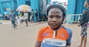 7th National Youth Games: 9-years Old Toheeb Arogundade Raising Kwara State Flag High In Cycling