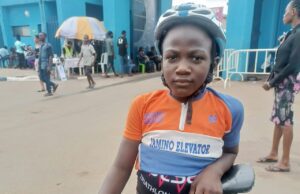 7th National Youth Games: 9-years Old Toheeb Arogundade Raising Kwara State Flag High In Cycling