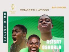 Asisat Oshoala: Africa’s Football Prodigy Shines Bright in 2023 Women’s Ballon d’Or