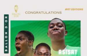 Asisat Oshoala: Africa’s Football Prodigy Shines Bright in 2023 Women’s Ballon d’Or