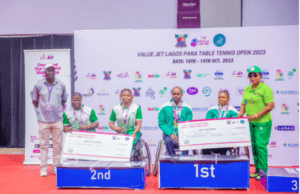 Nigeria Dominates Valuejet ITTF Lagos Para Open, Clinching All Medals