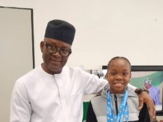 Sports Minister Receives 13 Year Old Gymnast, Stephanie Onusiriuka After Winning 4 Gold Medals at National Youth Games