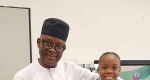 Sports Minister Receives 13 Year Old Gymnast, Stephanie Onusiriuka After Winning 4 Gold Medals at National Youth Games