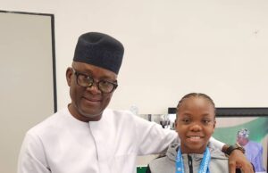 Sports Minister Receives 13 Year Old Gymnast, Stephanie Onusiriuka After Winning 4 Gold Medals at National Youth Games