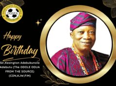 Ogun FA Felicitates Sir Kesington Adebutu At 88
