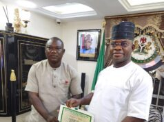 Governor Yahaya Bello Receives SWAN National President