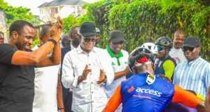 Honorable Minister of Sports Development Enthused By Cyclers