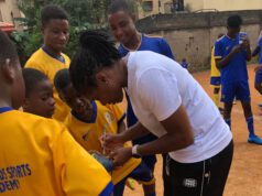 A Legendary Visit: Desire Oparanozie Inspires Aspiring Footballers At Lily Legends