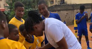 A Legendary Visit: Desire Oparanozie Inspires Aspiring Footballers At Lily Legends