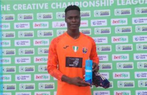 TCCLeague24: Dino SC’s Goalkeeper Nathan Godwin Shines In 1-1 Draw Against Sporting Lagos, Earns Man of the Match Accolade