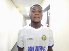 Osun United Striker, Agbolade David Oladayo, Revels in 1-0 Triumph Over Trade Safe FC