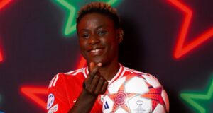 SL Benfica’s Christy Ucheibe Shines, Earns Woman Of Match Accolade In UWCL Clash