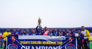 Ifeanyi Chiejiene Memorial Cup 2023: Imo Strikers Wins Cup, Mauls Giant Empress 6-1 In Final
