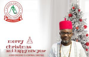 “Never Give Up on Your Dreams”: NAFF President, Paul Maduakor, Shares Inspirational Christmas Message of Hope, Resilience