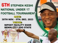 Stephen Keshi National U-17 Football Tournament Rescheduled to December: A Platform For Emerging Football Talents