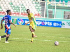 Junior Osaghae Late Heroics Secure a 1-0 Triumph for Bendel Insurance Against Lobi Stars