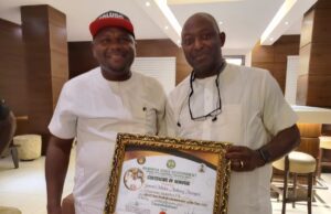 Former Super Eagles Star, General Chikelue, Receives Prestigious Award for Outstanding Football Administration