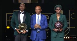 NFF President Hails Nigerian Winners As Osimhen Makes History, Oshoala Clinches Sixth Award,Nnadozie Shines In 2023 CAF Awards