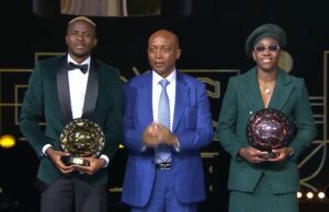 NFF President Hails Nigerian Winners As Osimhen Makes History, Oshoala Clinches Sixth Award,Nnadozie Shines In 2023 CAF Awards