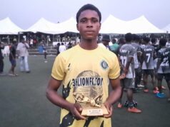 “I Will Do Better Than This Next Time”- John Michael Honoured With Best Goalkeeper Award At 36 Lions 23rd Anniversary Event