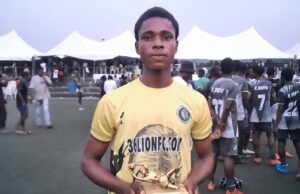 “I Will Do Better Than This Next Time”- John Michael Honoured With Best Goalkeeper Award At 36 Lions 23rd Anniversary Event