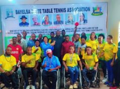 Bayelsa State Table Tennis Chairman Rewards Athletes with Two Hundred Thousand Naira, Presents Cheque of Over Five Hundred Thousand Naira to Coaches for Courses