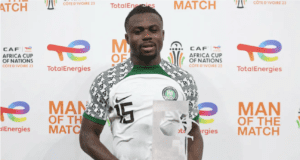 #AFCONSupereagles: Moses Simon delighted with performance as Nigeria secures victory