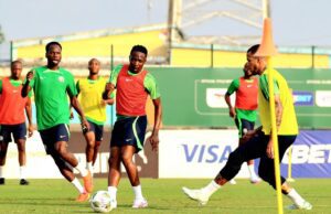 #SupereaglesAFCON: Super Eagles Gear Up in Intense Closed-Door Training Ahead of AFCON Showdown With Cameroon