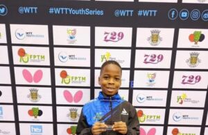 Quadri Aruna Jr. Wins Bronze at Under-11 World Table Tennis Youth Contender Cup