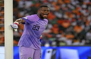 #AFCON23: CAF Celebrate Super Eagles Goalkeeper As He Keeps 4 Consecutive Clean Sheet At Ongoing AFCON