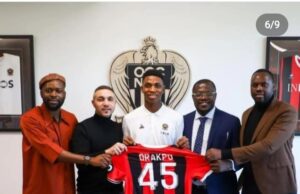 OGC Nice Secures Signing Of Rising Nigerian Teen Striker Victor Orakpo