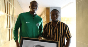 Artists Drops Off Victor Osimhen Painting At Super Eagles Camp
