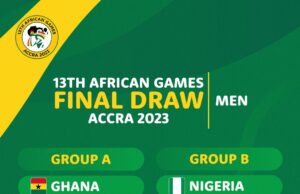 #13thAfricanGames: African Games Football Draw Reveals Exciting Groups