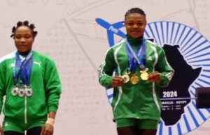 Rafiatu Folashade Lawal,Adijat Adenike Olarinoye Lead Nigeria’s Medal Haul At Africa Senior Weightlifting Championship