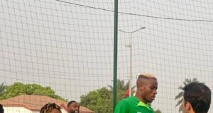 AFCON 2023: Victor Osimhen Arrives, Trains In Bouake