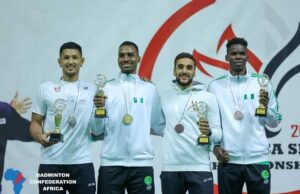 Nigeria Shines at Badminton Championship in Cairo – Anuoluwapo Opeyori Retains African Title