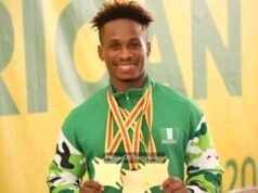 Edidiong Umoafia Wins Three Gold Medals In Weightlifting At Africa Games