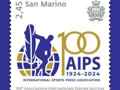 AIPS 100th Anniversary Postage Stamp To Be Presented To Captains Regent Of San Marino