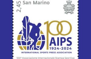 AIPS 100th Anniversary Postage Stamp To Be Presented To Captains Regent Of San Marino