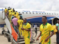 NPFL24: Bendel Insurance FC Fly Into Abuja Enroute Lafia For Lobi Stars Clash