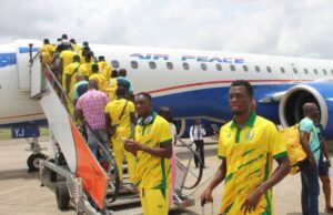 NPFL24: Bendel Insurance FC Fly Into Abuja Enroute Lafia For Lobi Stars Clash