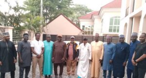 Lagos FA Boss, 9 Other State FA Chairmen Visits Recuperating Tijani Babangida
