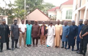 Lagos FA Boss, 9 Other State FA Chairmen Visits Recuperating Tijani Babangida